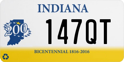 IN license plate 147QT