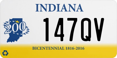 IN license plate 147QV