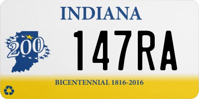 IN license plate 147RA