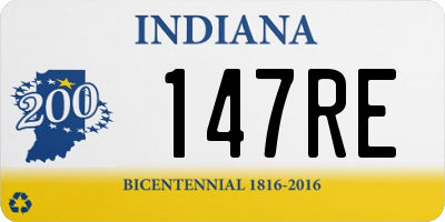 IN license plate 147RE