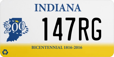 IN license plate 147RG