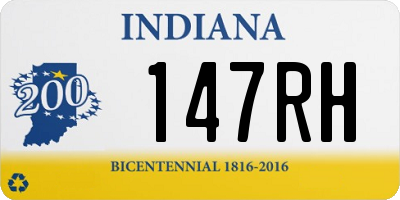 IN license plate 147RH