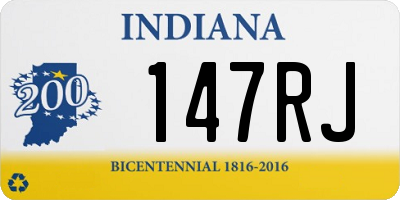 IN license plate 147RJ