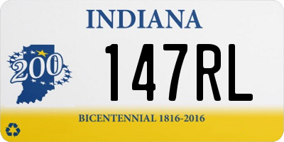 IN license plate 147RL