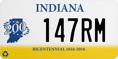 IN license plate 147RM