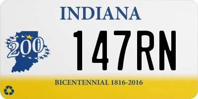 IN license plate 147RN