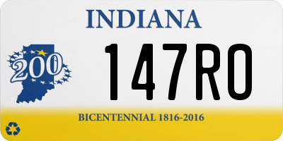 IN license plate 147RO