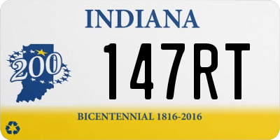 IN license plate 147RT