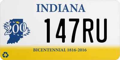 IN license plate 147RU