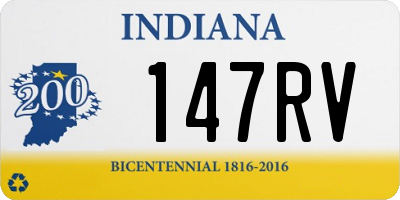 IN license plate 147RV