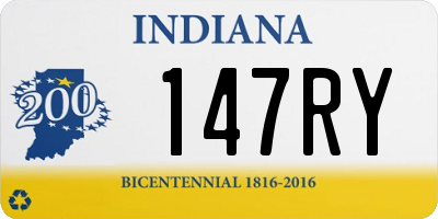 IN license plate 147RY