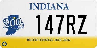 IN license plate 147RZ