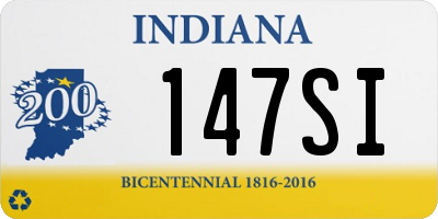 IN license plate 147SI