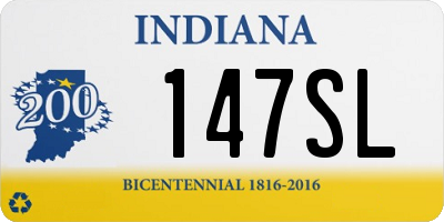 IN license plate 147SL