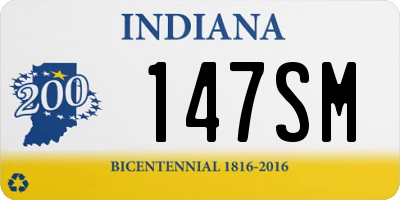 IN license plate 147SM