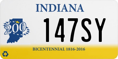 IN license plate 147SY