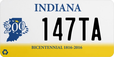 IN license plate 147TA