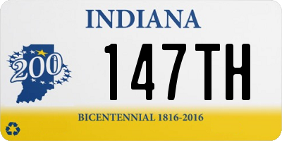 IN license plate 147TH