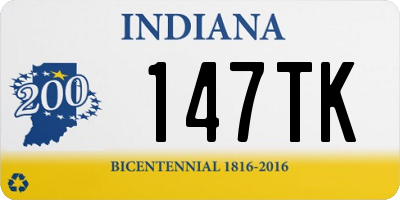 IN license plate 147TK