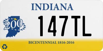 IN license plate 147TL