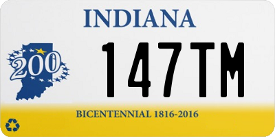 IN license plate 147TM