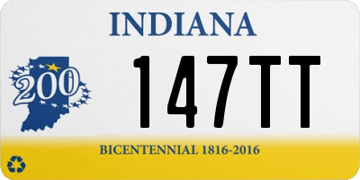 IN license plate 147TT