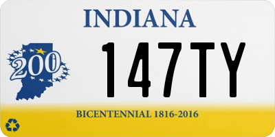 IN license plate 147TY