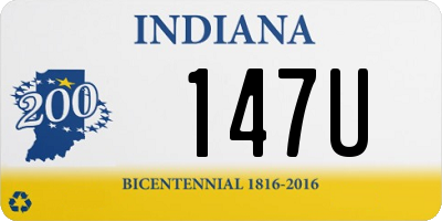IN license plate 147U