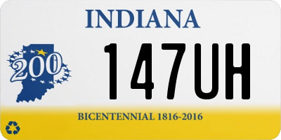 IN license plate 147UH