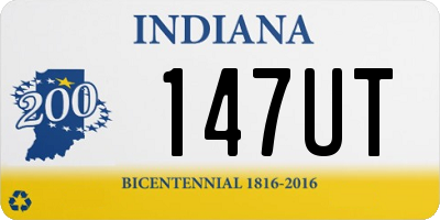 IN license plate 147UT