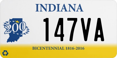 IN license plate 147VA