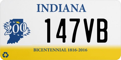 IN license plate 147VB