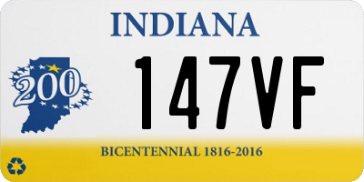 IN license plate 147VF