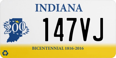 IN license plate 147VJ