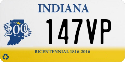 IN license plate 147VP