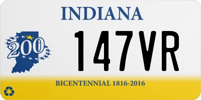 IN license plate 147VR