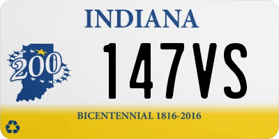 IN license plate 147VS