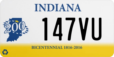 IN license plate 147VU