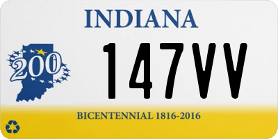 IN license plate 147VV