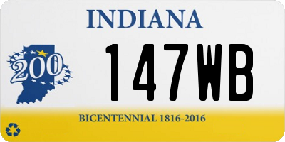 IN license plate 147WB