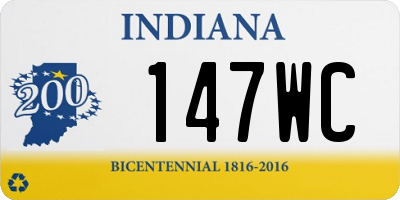 IN license plate 147WC