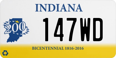 IN license plate 147WD