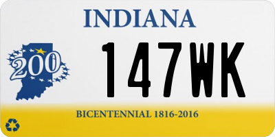 IN license plate 147WK