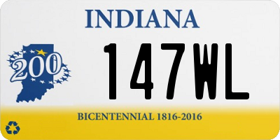 IN license plate 147WL