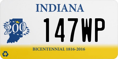 IN license plate 147WP