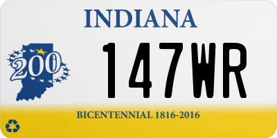 IN license plate 147WR