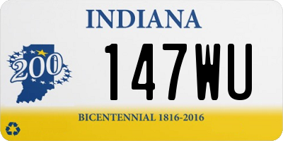 IN license plate 147WU