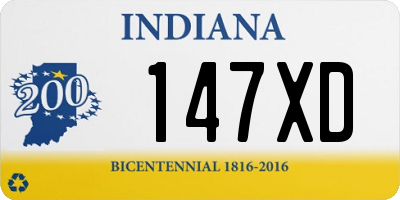 IN license plate 147XD