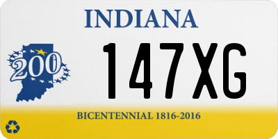 IN license plate 147XG