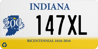 IN license plate 147XL